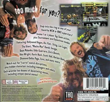 WCW Nitro (US) box cover back